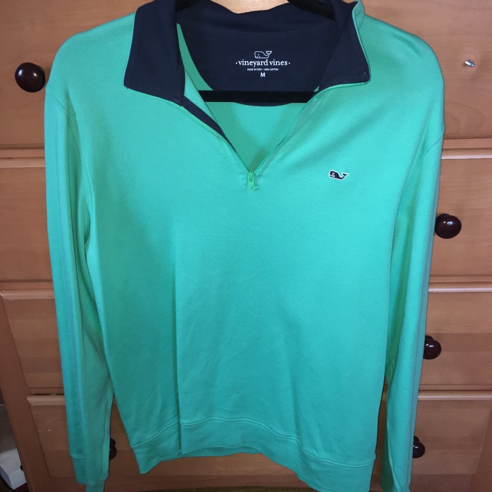 Blue/Green Vineyard Vines Quarterzip